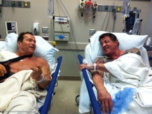 Tohle musíte vidět – Arnie a Sly v nemocnici!